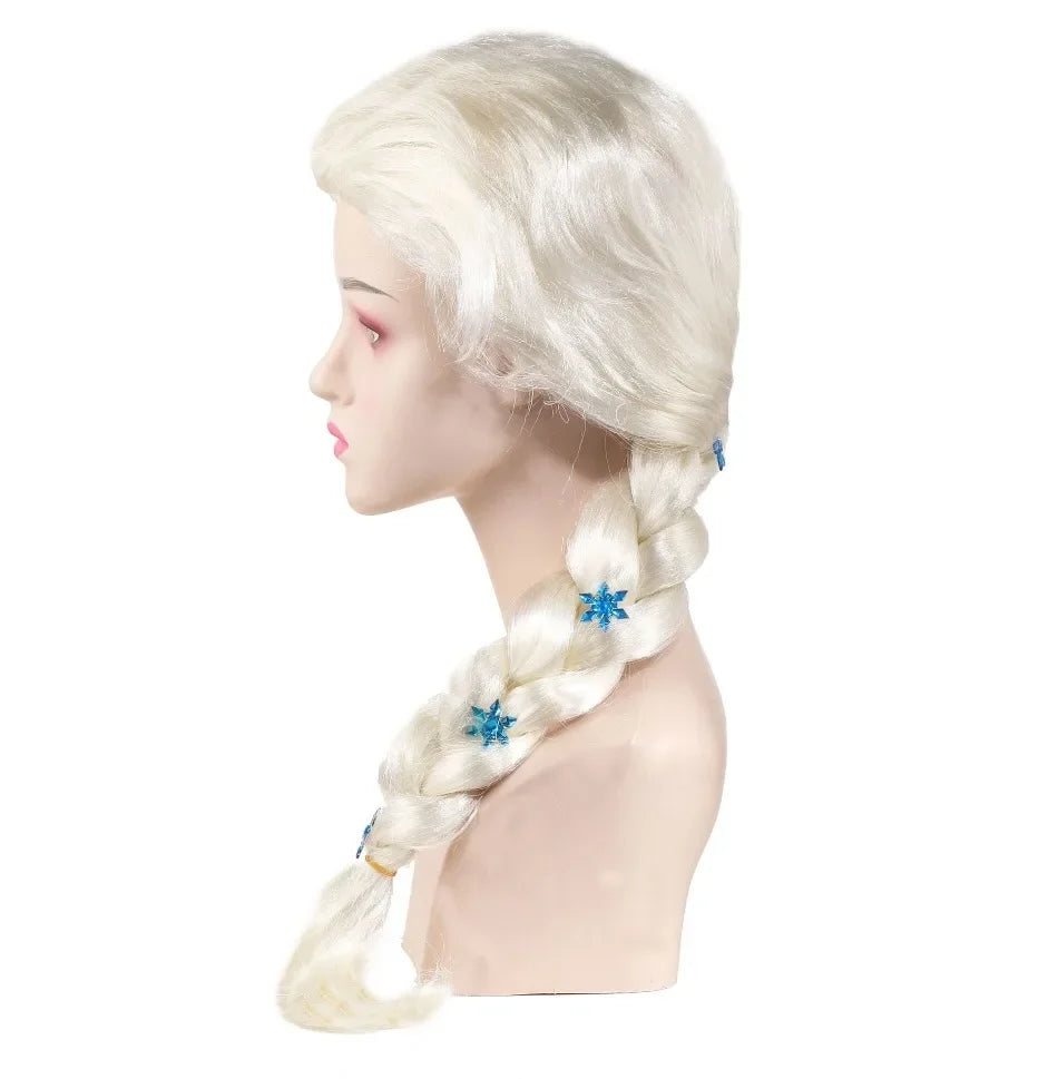 Platinum Braided Cosplay Wig