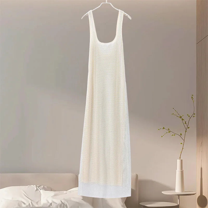 Square-Neck Mesh Sequin Mini Dress – Glitter Cocktail Dress