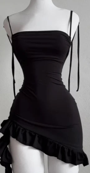 Riri Ruffle Party Mini Dress