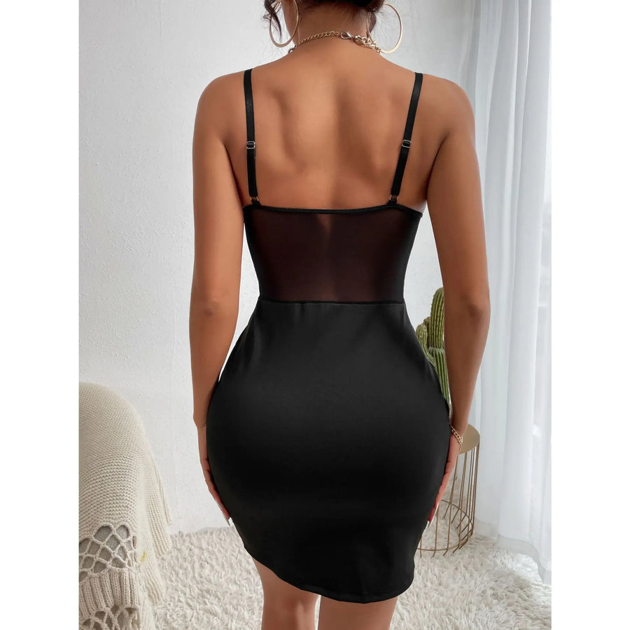 Nova Mesh Corset Mini Dress