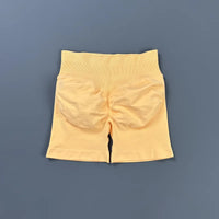 HISTELLO Gym Shorts 4.5" Women Fitness Sports Biker Shorts Low Waist Running Pants Workout Scrunch Butt Yoga Seamless Leggings