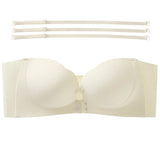 Front-Buckle Strapless Bra