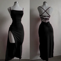 Scarlett Halter Slit Gown