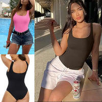 Ribbed Tummy-Control Bodysuit