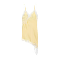 Satin Lace Backless Mini Dress