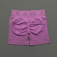 HISTELLO Gym Shorts 4.5" Women Fitness Sports Biker Shorts Low Waist Running Pants Workout Scrunch Butt Yoga Seamless Leggings