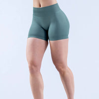 DYF Impact Seamless Sports Shorts Women Booty Yoga Shorts Quick Drying Fitness Tights Solid Workout Scrunch Customizable Lable