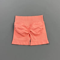HISTELLO Gym Shorts 4.5" Women Fitness Sports Biker Shorts Low Waist Running Pants Workout Scrunch Butt Yoga Seamless Leggings