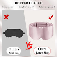 Mulberry Silk Blackout Sleeping Eye Mask Soft And Non-Intraocular Pressure Sleeping Mask Suitable For Side Sleep Adjustable