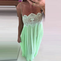 Women's Sheer Lace Backless Spaghetti Strap Top & Wide-Leg Pant Set – Beach Chic 2-Piece Suit