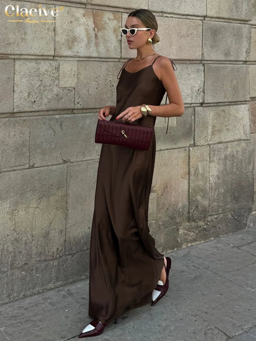 Sienna Satin Maxi Dress