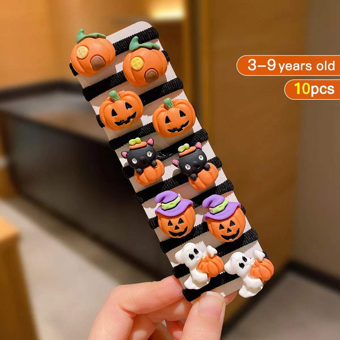 Halloween Hair Ties — 10 Pack
