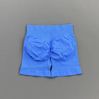 HISTELLO Gym Shorts 4.5" Women Fitness Sports Biker Shorts Low Waist Running Pants Workout Scrunch Butt Yoga Seamless Leggings