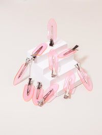 10pcs seamless fashion girl transparent hair clips, makeup facial accessory clips styling hair clips Special for real hair wigs