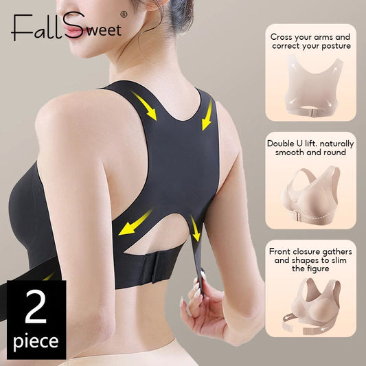 Cross-Back Posture Support Bralette
