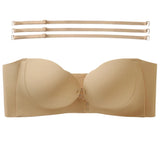 Front-Buckle Strapless Bra