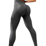 Charcoal 3D textured leggings with scrunch seam