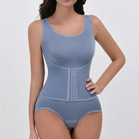 New Bodysuit Shapewear with Zipper Belt Women Tummy Control Fajas Body Shaper Waist Trainer Slimming Cincher Corset Tops