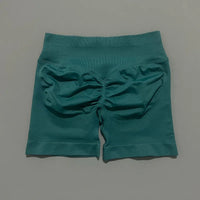 HISTELLO Gym Shorts 4.5" Women Fitness Sports Biker Shorts Low Waist Running Pants Workout Scrunch Butt Yoga Seamless Leggings
