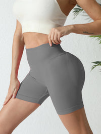 High-Waist Yoga Running Shorts