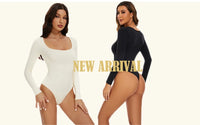 Ribbed Tummy-Control Bodysuit