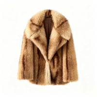 Striped Faux Fur Oversized Coat