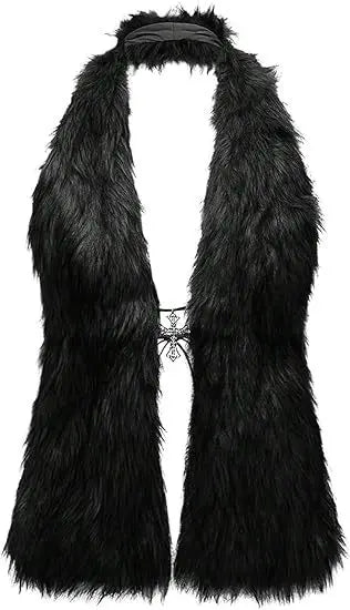 Faux Fur Halter Vest