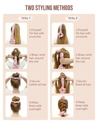 OvernightGlow Heatless Curler — Satin Overnight Curls