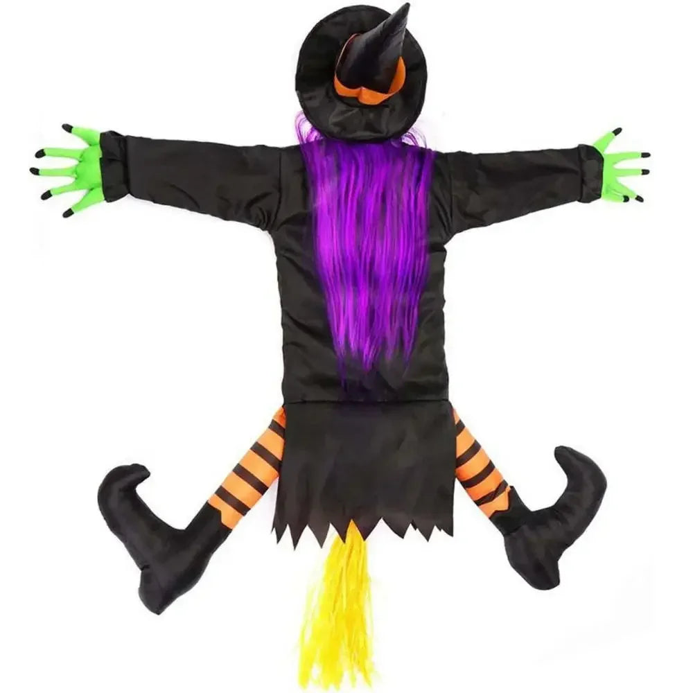 Crashing Witch Tree Decor