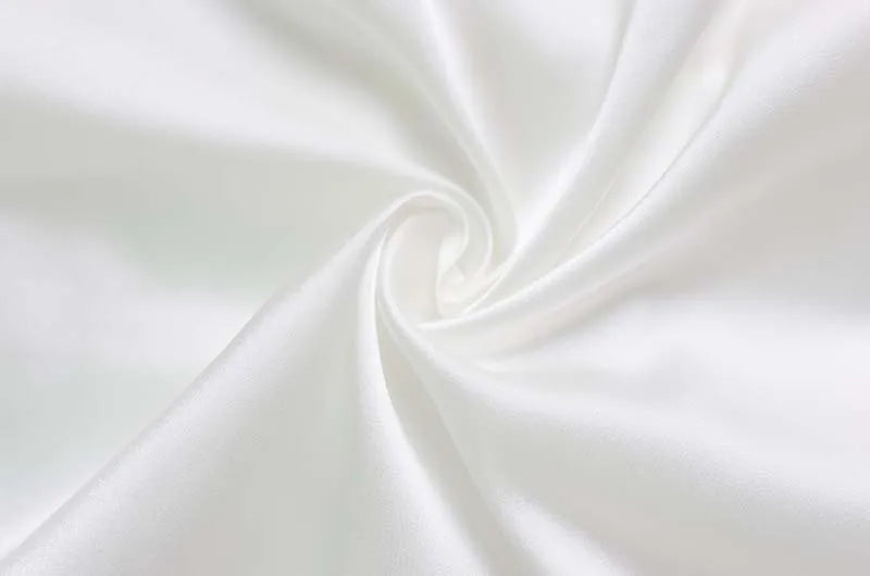 Lace-Trim Satin V-Neck Top