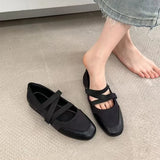 Mary Jane Ballet Flats – Women's Round-Toe Slip-On Shoes