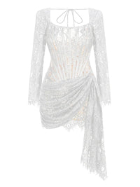 Strapless Lace Mini Dress
