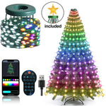 SyncGlow™ Tree Lights 🎄🎶 — App-Controlled RGB Music Sync