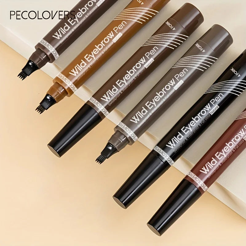 4-Tip Waterproof Eyebrow Pen
