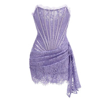 Strapless Lace Mini Dress