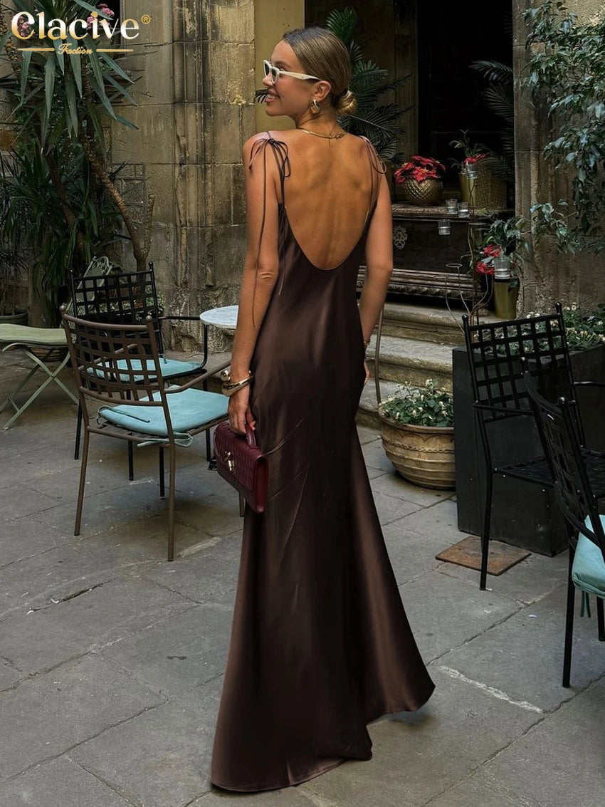 Sienna Satin Maxi Dress