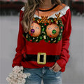 Winking Reindeer Red