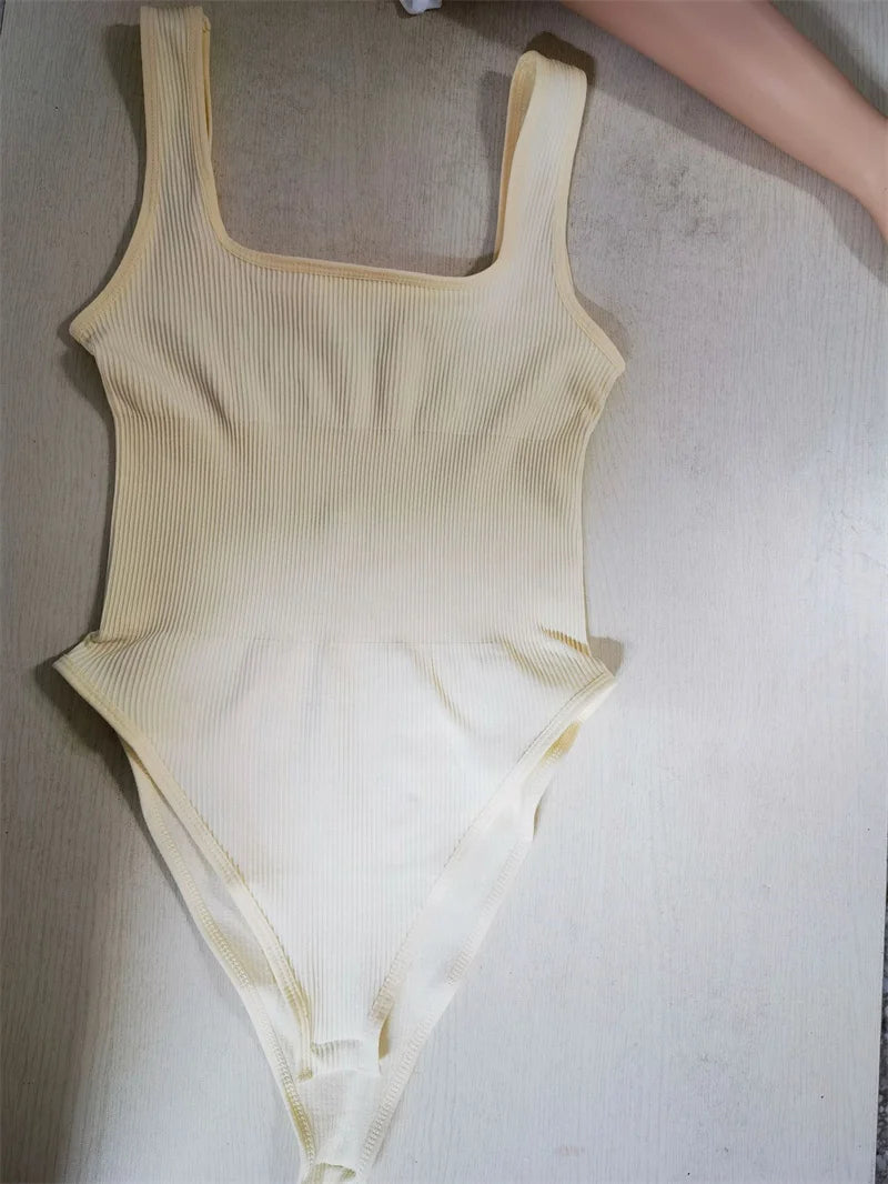 Ribbed Tummy-Control Bodysuit