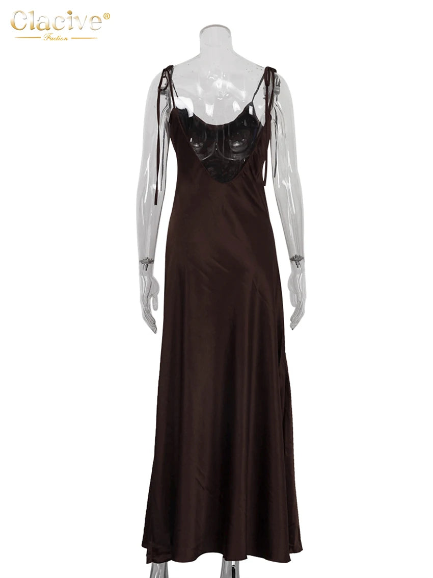 Sienna Satin Maxi Dress