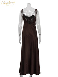 Sienna Satin Maxi Dress