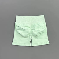 HISTELLO Gym Shorts 4.5" Women Fitness Sports Biker Shorts Low Waist Running Pants Workout Scrunch Butt Yoga Seamless Leggings