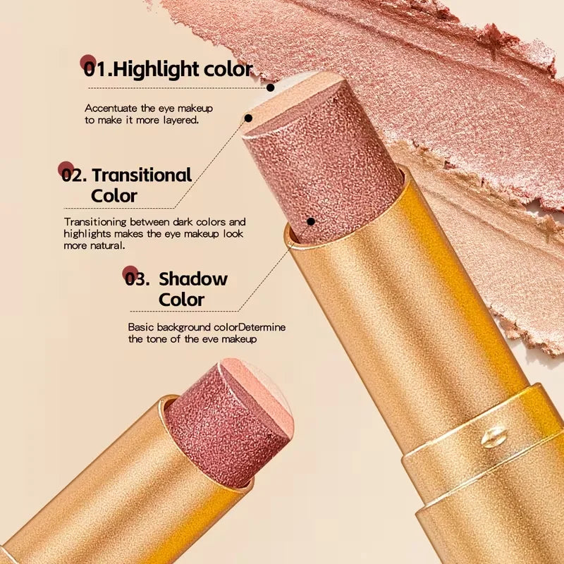 TriGlow™ 3-in-1 Eyeshadow Stick — One-Swipe Eye Makeup