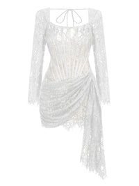 Strapless Lace Mini Dress
