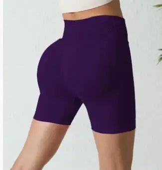 🍑 FlexFit™ High-Waist Yoga Shorts – Sculpt & Move