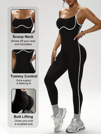 Color-Block Camisole Yoga Jumpsuit