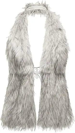 Faux Fur Halter Vest