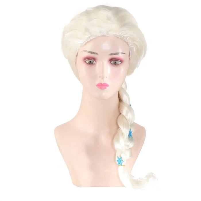 Platinum Braided Cosplay Wig