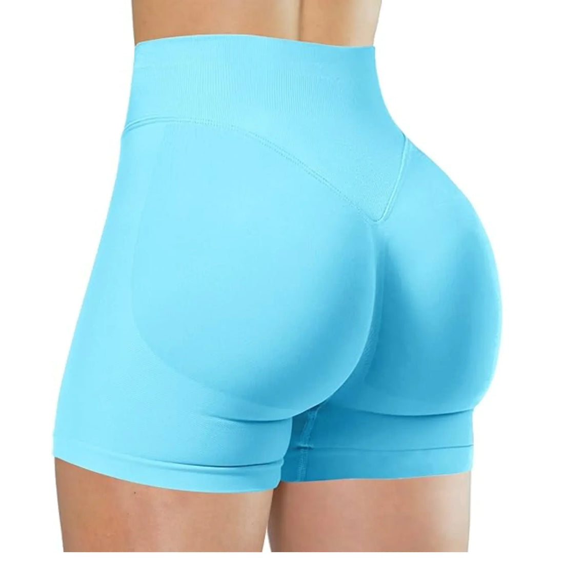 High-Waist Yoga Running Shorts