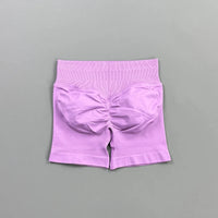 HISTELLO Gym Shorts 4.5" Women Fitness Sports Biker Shorts Low Waist Running Pants Workout Scrunch Butt Yoga Seamless Leggings