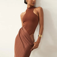 Selene Satin Maxi Dress